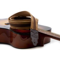 RightOn! Plain Beige Guitar Strap